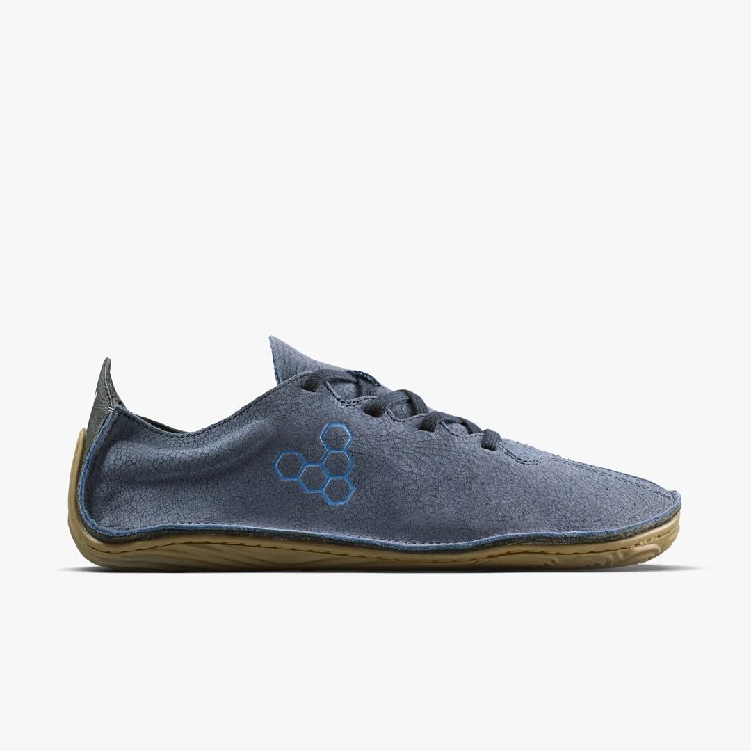 Мокасины Vivobarefoot Sensus II Grounding — мужская модель, синяя кожа с фактурой кракелюра — фото 1 из 7