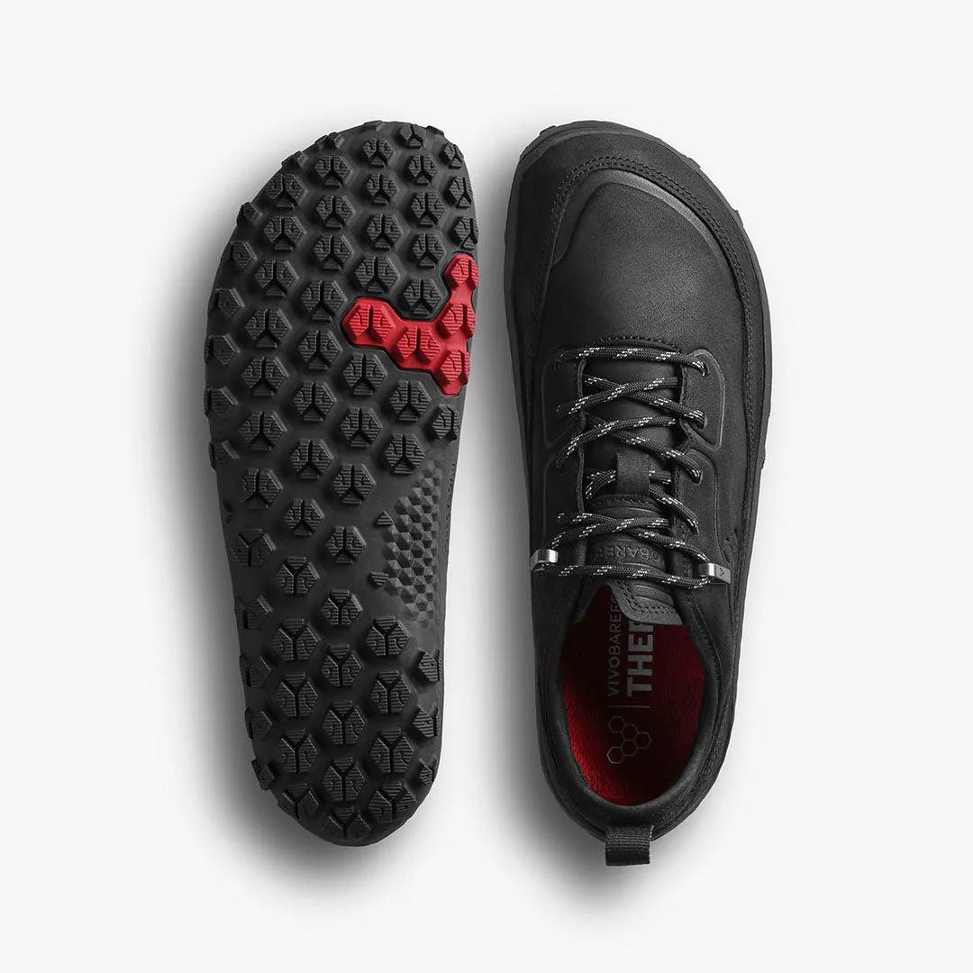 Кроссовки Vivobarefoot Tracker Leather AT Low II — женская модель, чёрный, фото 2