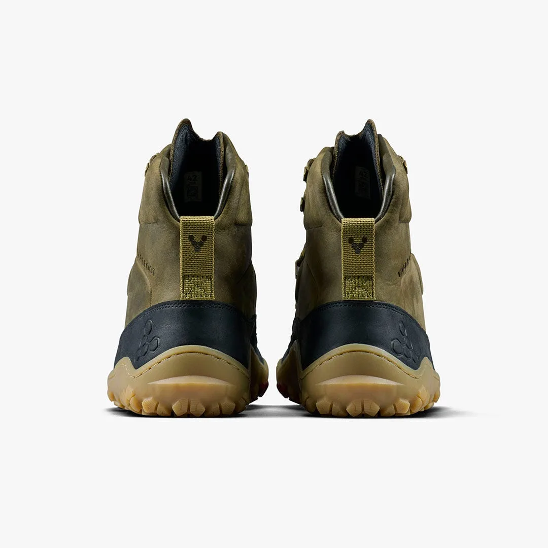 Ботинки Vivobarefoot Tracker Leather AT II — мужская модель, тёмно-оливковый, фото 5